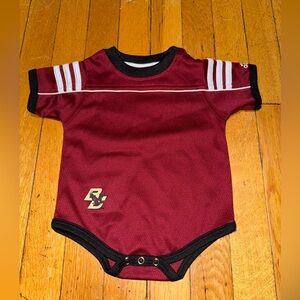 Adidas Boston College Short Sleeve Jersey Bodysuit Size 3-6 Months